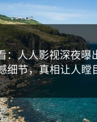 限时查看：人人影视深夜曝出内幕震撼细节，真相让人瞠目