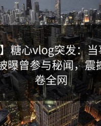 【爆料】糖心vlog突发：当事人在今日凌晨被曝曾参与秘闻，震撼人心席卷全网